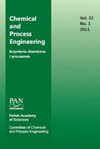 Chemical and Process Engineering-Inzynieria Chemiczna I Procesowa杂志封面